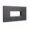 Hangups 120-inch 6-piece Garage Storage Cabinet Set I - Black