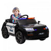 Qaba 12v Electric Car For Kids, Battery Powered Ride-On Kids Car Police Car With Remote Control, 4 S|Qaba Voiture Electrique 12 V Pour Enfants, Voiture De Police Pour Enfants Alimentee Par Batterie Ave