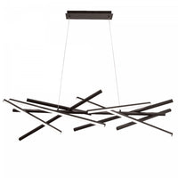 Dainolite Carly Chandelier 62w LED Matte Black Lamp