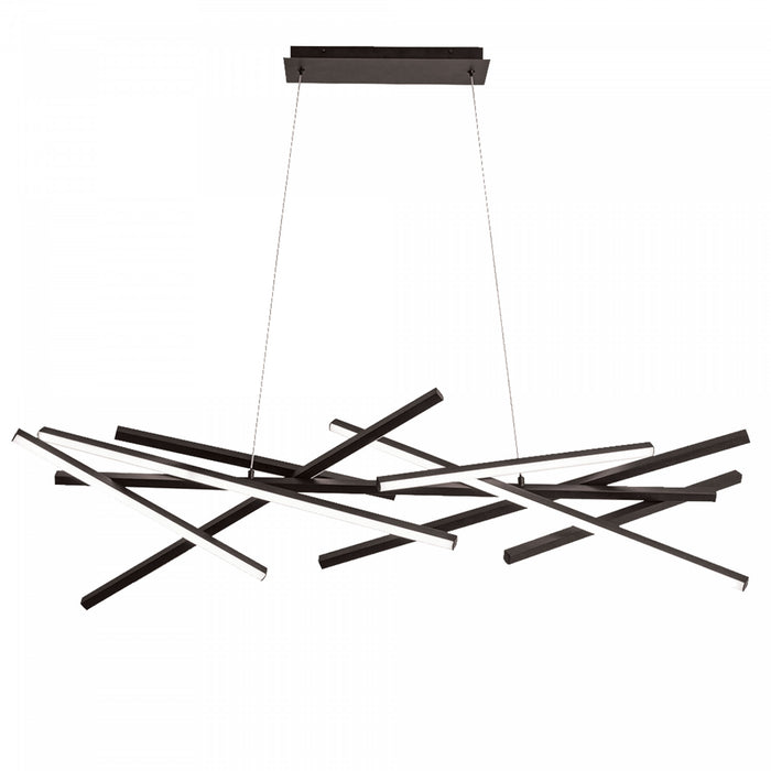 Dainolite Carly Chandelier 62w LED Matte Black Lamp