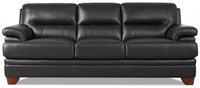 Hydeline Luxor Leather Sofa - Black