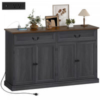 HOMCOM Buffet Cabinet with Charging Station, 55