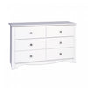 Monterey Kids 6-Drawer Dresser - White