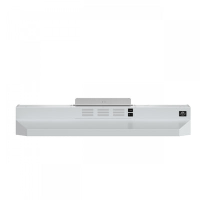 Forno Bari Espresso 30-Inch Under Cabinet Range Hood, White, 600 CFM- FRHUC5255-30WHT | Hotte de cuisiniere sous armoire Bari Espresso de 30 po en blanc, 600 CFM - FRHUC5255-30WHT