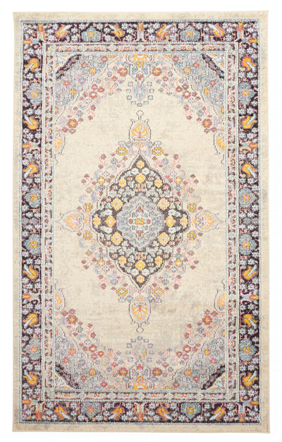 Lea Ivory Rug 8'0" x 10'0" | Tapis Traditionnel Lea 8'0" x 10'0" en Ivoire