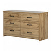 Tassio 6-drawer Dresser - Nordik Oak