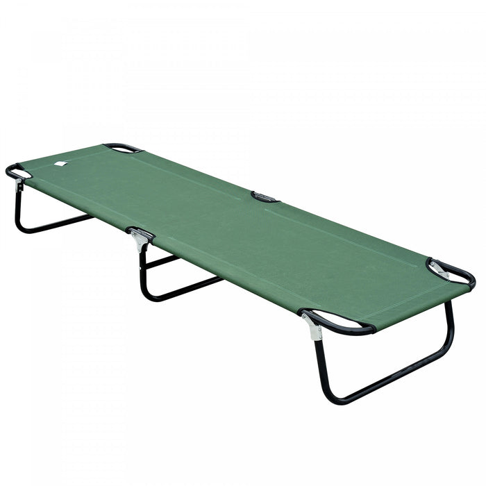 Outsunny Folding Camping Cot For Adults Portable Outdoor Sleeping Bed