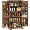 HOMCOM Kitchen Pantry Cabinet with Adjustable Shelves Storage Cabinet Brown