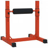 Soozier Bulgarian Split Squat Stand, 12-level Leg Training Machine, Red