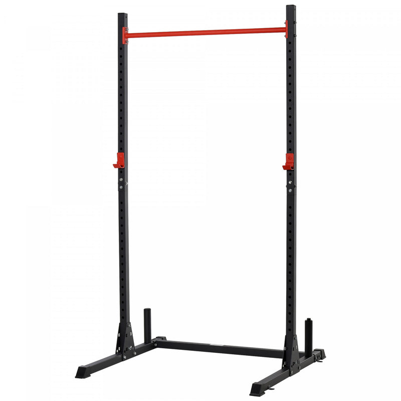 Soozier Adjustable Barbell Power Rack Squat Stand Strength Training ...