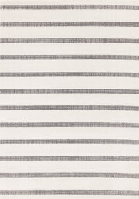 Covington Grey White Striped Rug, 7'10