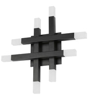 Dainolite Acasia Wall Sconce 24w Matte Black Frosted Acrylic Diffuser Lamp