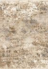 Sydney Beige Grey Cream Distressed Area Rug - 7'10\" x 10'2\"