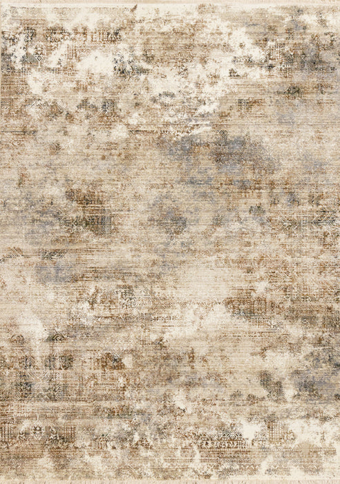 Sydney Beige Grey Cream Distressed Area Rug - 7'10\" x 10'2\"