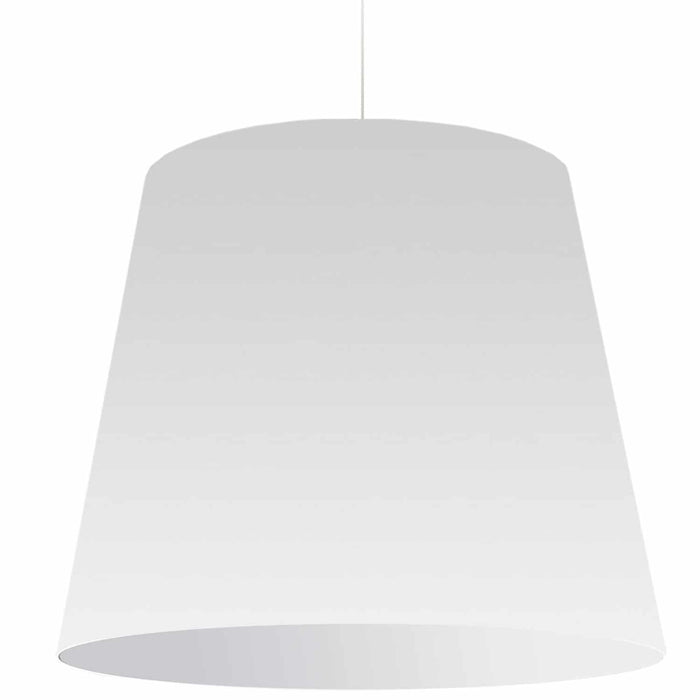 Dainolite Oversized Drum 1 Light Pendant Xlarge White Shade Lamp