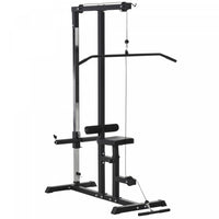 Soozier Exercise Pulldown Weight Machine With 3 Adjustable Cable Positions For Strengthening Many Mu