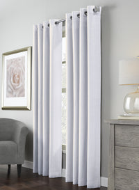 Margaret White Grommet Curtain Panel - 52