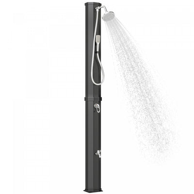 Outsunny 16 Gal Solar Heated Shower, 7.4 FT Freestanding Outdoor Shower
