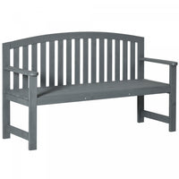 Outsunny 2 Seater Garden Bench With Slatted Design For Park Yard Outdoor