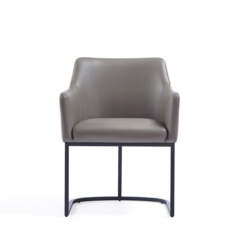 Manhattan Comfort Modern Serena Dining Armchair Upholstered Leather