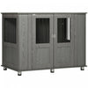 Pawhut Dog Crate Furniture With Lockable Magnetic Door, Adjustable Feet, Indoor Dog Kennel End Table For Extra Large, Medium & Small Dogs, Grey