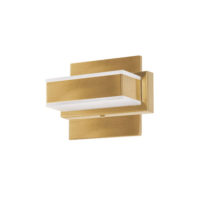 Dainolite Viola 1 Light LED Wall Vanity Light Aged Brass Finish Lamp|Lumière de coiffeuse murale Viola de Dainolite avec fini laiton vieilli et 1 ampoule à DEL