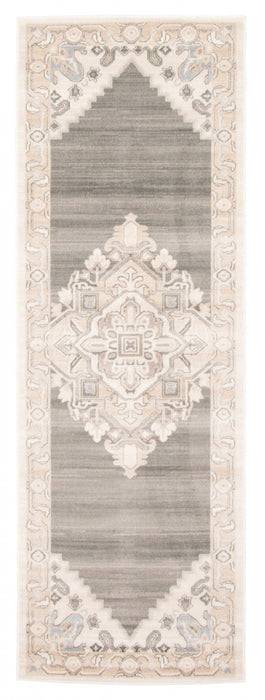 Addie Beige Runner Area Rug - 2'8\" X 8'2\"  