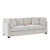 Flare Modern 83.5 Inch Flared Arms Sofa with High-Density Cushions, Beige | Flare Canape Moderne 83.5 po a Accoudoirs Evases et Coussin Haute Densite, Beige