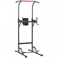 Soozier Adjustable Power Tower With Pull Up And Dip Bar, Home Gym Workout
