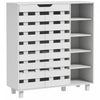 HOMCOM Shoe Storage Cabinet with 5-tier Cupboard and 5 Open Shelves