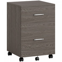 Vinsetto Mobile File Cabinet, 2-Drawer Filing Cabinet with Wheels, Grey