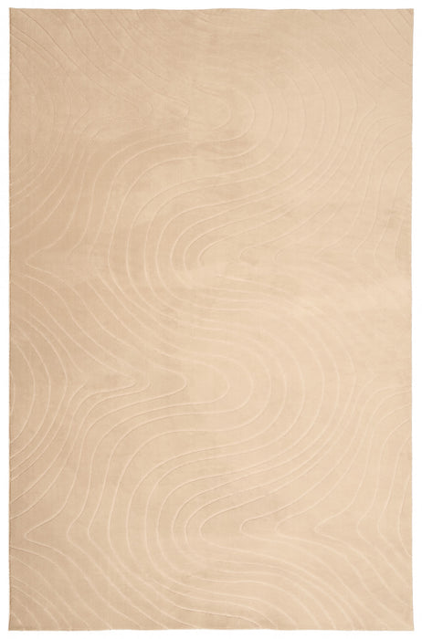 Somos Contemporary Beige Washable Rug 9'0\" x 12'0\" Indoor Area Rug