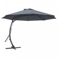 Outsunny 11ft Aluminium Cantilever Patio Umbrella With 360° Rotation Upf50+