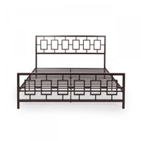 Henry Metal Bed Frame With Vintage Headboard,king Size,copper King Bed 