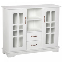 HOMCOM Buffet Cabinet with Drawers, Cupboard, Shelves, Kitchen Sideboard