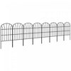 Outsunny 8.7' Garden Fence Metal Border Flower Edging Fencing, Pack of 8