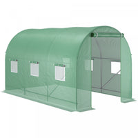 Outsunny 11.5' X 6.6' X 6.6' Walk-in Tunnel Greenhouse Garden Plant Seed Growing Warm House Outdoor 