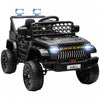 Qaba 12v Powered Ride-On Truck Car, Electric Car For Kids With Remote Control, Openable Doors, Spring Suspension, 3 Speeds, Usb Music Horn, Led Headlights, Black