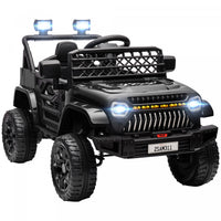 Qaba 12v Powered Ride-On Truck Car, Electric Car For Kids With Remote Control, Openable Doors, Sprin