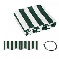 Outsunny 10' X 8' Retractable Awning Fabric Replacement Outdoor Sunshade Canopy Awning Cover, Uv Pro