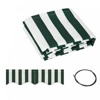 Outsunny 10' X 8' Retractable Awning Fabric Replacement Outdoor Sunshade Canopy Awning Cover, Uv Pro