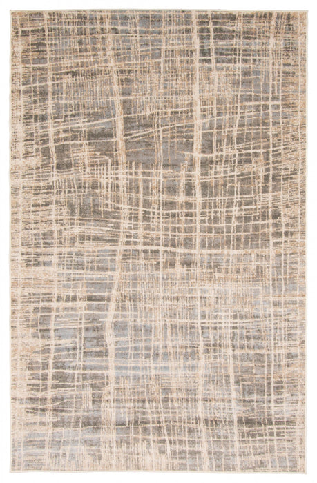 Lattice Grey Area Rug - 5'0\" X 8'0\"  
