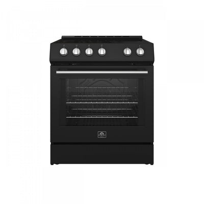 Leonardo Espresso 30" Slide-In Electric Range in Black 5.0 cu. Ft. -FFSEL6022-30BLK | Cuisiniere electrique encastrable Leonardo Espresso 30 po, noire, 5 pi³ - FFSEL6022-30BLK