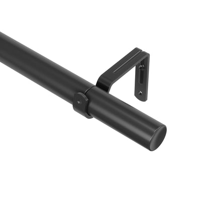 Umbra Zen Matte Black Expandable 1" Curtain Rod - 32"-64" | Tringle à rideaux extensible Zen de Umbra noir mat de 1 po - 32 po à 64 po
