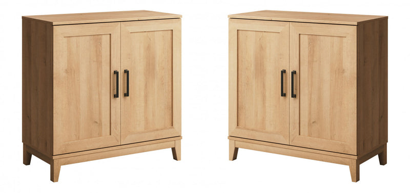 Modulr 1 Adjustable Shelf Accent Cabinet - Natural Oak