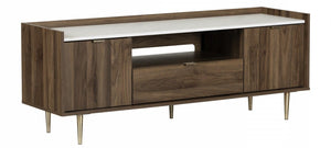 Hype 61” TV Stand - Natural Walnut