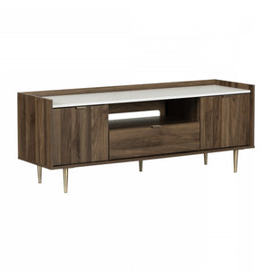Hype 61” TV Stand - Natural Walnut