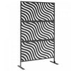 Outsunny Outdoor Privacy Screen, Freestanding Outdoor Divider, Black