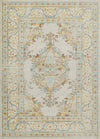 Esme Traditional 7'10\" x 10'6\" Area Rug in Ivory Indoor Area Rug