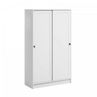 Elite 4-shelf Accent Cabinet - White 
